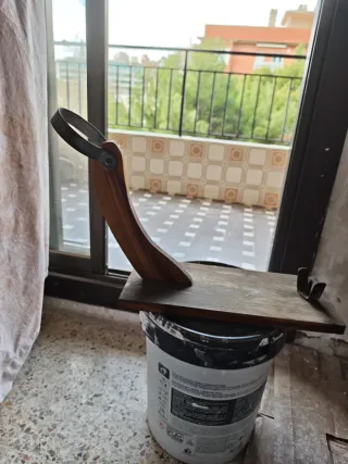 Jamonero madera y metal clásico