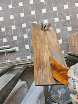 Jamonero madera y metal clásico