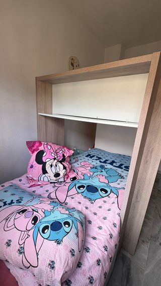 Cama tren con armario y cajones