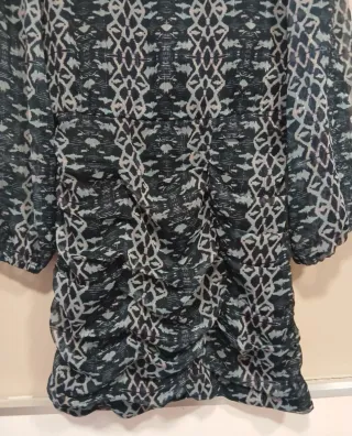 Vestido negro Brownie estampado talla M