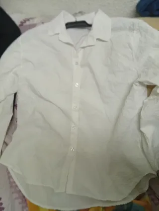 Camisa blanca unisex talla L