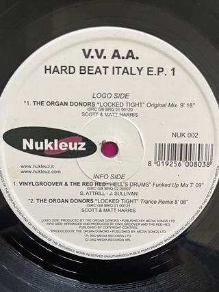 "Hard Beat Italy 1" vinile hard house / hardstyle