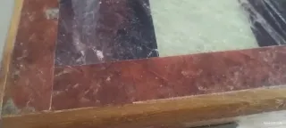 Scacchiera vintage in legno e marmo