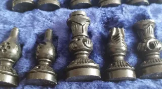 Scacchiera vintage in legno e marmo