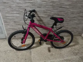 Bicicleta infantil 18 pulgadas rosa