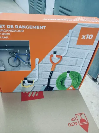 10 Ganchos Organizadores de Pared