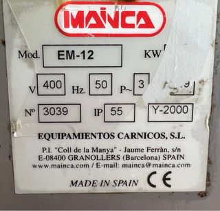 Embutidora hidráulica Mainca 12L, 10 Kg