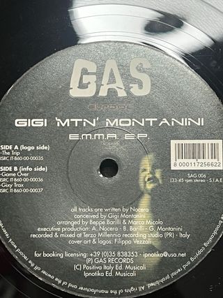 Vinilo GAS Europe Dance Electro