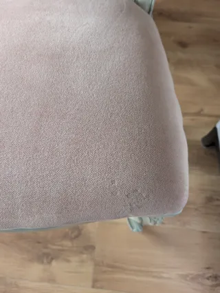 Conjunto de 6 sillas clásicas rosas y blancas