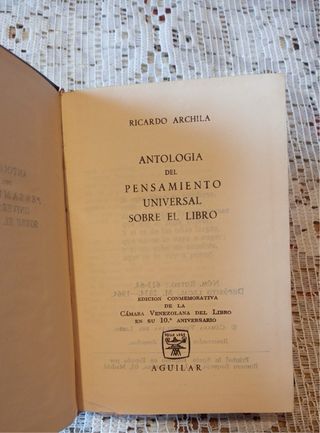 Antología del pensamiento universal sobre el Libro