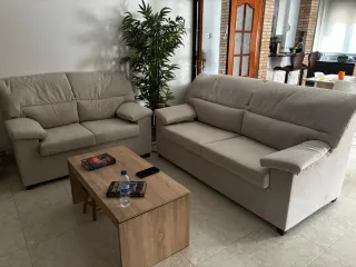 Sofás 2 y 3 plazas beige