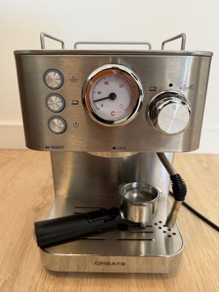 Cafetera Espresso CREATE Acero Inoxidable