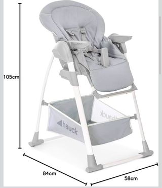 Trona de bebé Hauck con silla y hamaca evolutiva