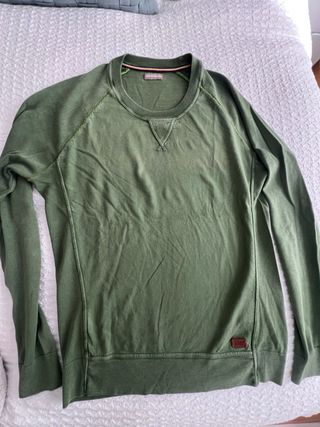 Jersey Napapijri verde algodón