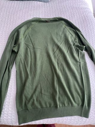 Jersey Napapijri verde algodón
