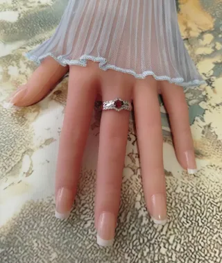 Anillo Granate Natural