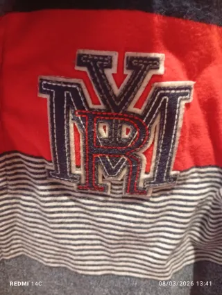 Polo niño Mayoral rayas y logo