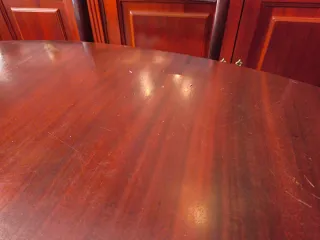 Mesa extensible de caoba