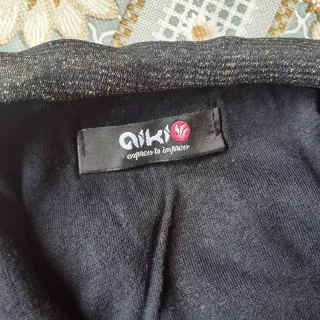 Vestido Negro Dorado Brillo Talla Única