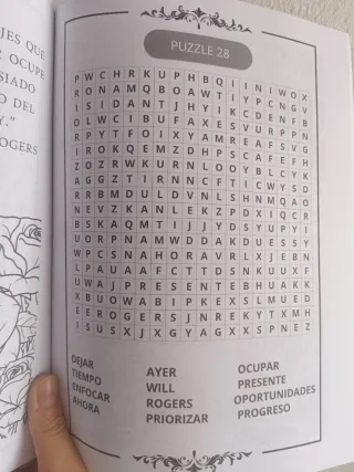 Libro de Mandalas y sopas de letras para Mayores.