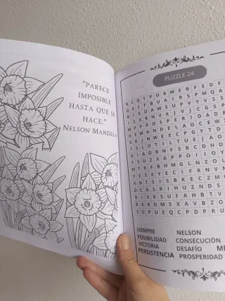 Libro de Mandalas y sopas de letras para Mayores.