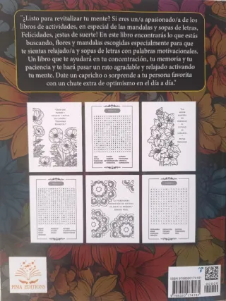 Libro de Mandalas y sopas de letras para Mayores.