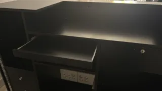 Genial mueble de antiguo local de lentes!