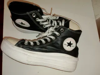Converse plataforma mujer negras