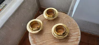 3 Focos dirigibles dorados