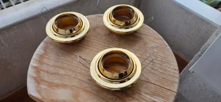 3 Focos dirigibles dorados