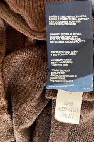 Jersey Tommy Hilfiger Talla M Marrón