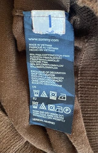 Jersey Tommy Hilfiger Talla M Marrón