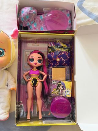 Lote Juguetes: Robot, Muñeca Cry Babies, LOL y más