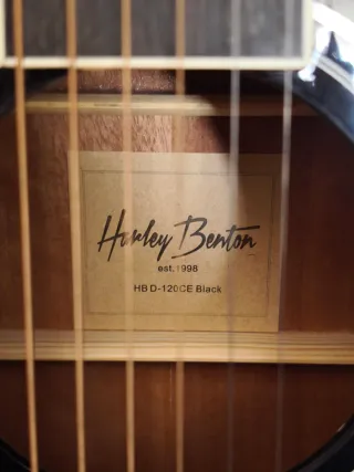 Guitarra Acústica Harley Benton HB D-120 Negra