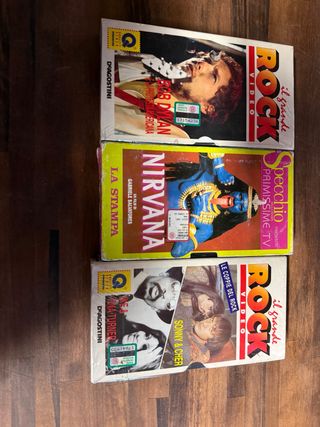 Lotto 3 VHS DeAgostini Rock Video