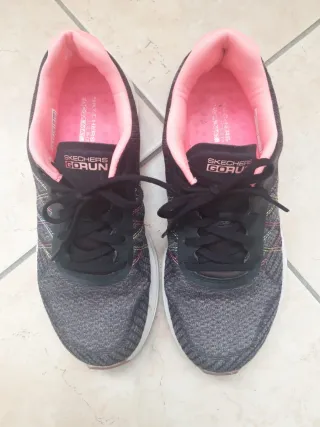 Scarpe Skechers Go Run Donna Nero Rosa
