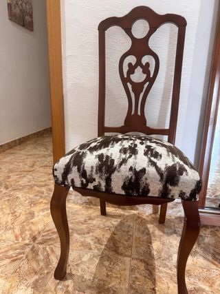 Mesa comedor + 6 sillas madera