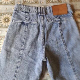 Pantalón flare vaquero azul