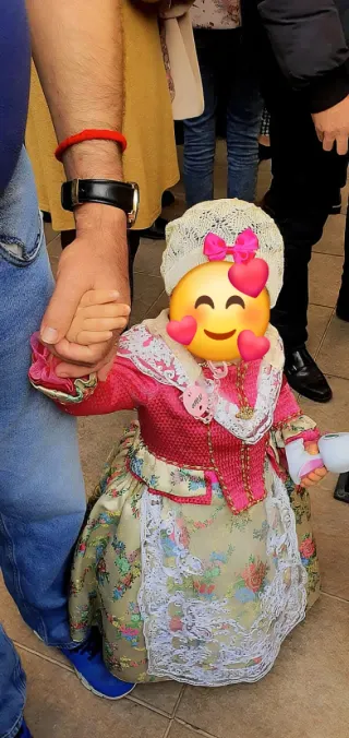 Vestido Fallera Niña Talla 2-4 Años