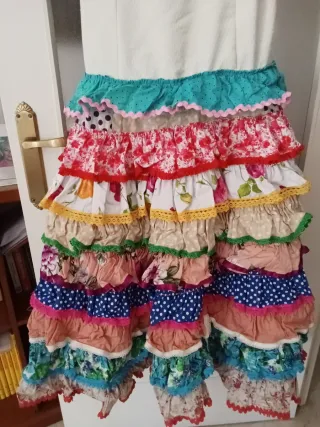 Traje Flamenca Volantes Multicolor
