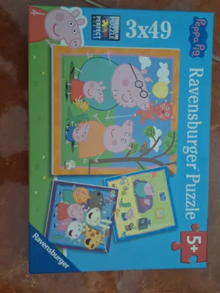 Puzzle Peppa Pig 3x49 Ravensburger 5 años
