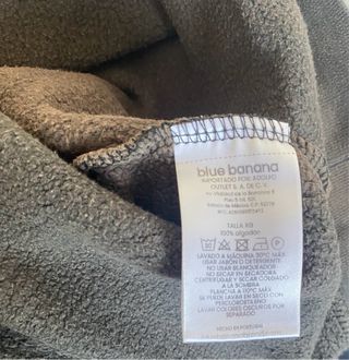 Sudadera Blue Banana Gris Talla XL