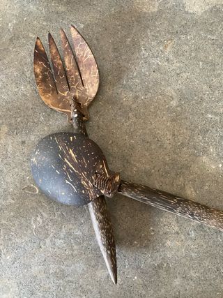 Cubiertos de servir madera coco