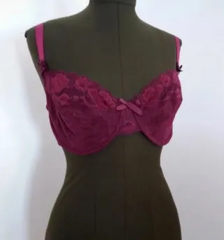 Sujetador El Corte Inglés Encaje Rosa