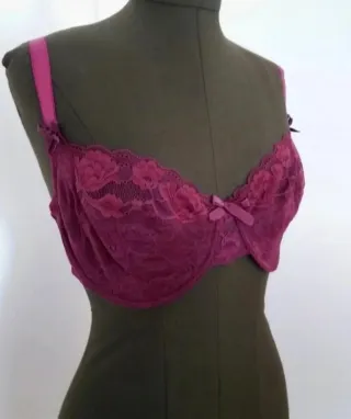 Sujetador El Corte Inglés Encaje Rosa