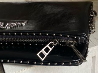 Bolso Zadig & Voltaire negro con detalles plateado