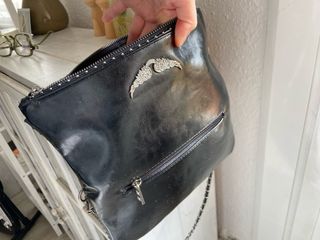 Bolso Zadig & Voltaire negro con detalles plateado