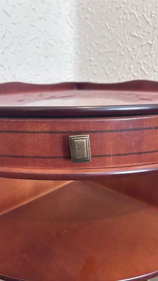 Mesa de rincón vintage de madera