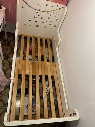 Cama infantil blanca