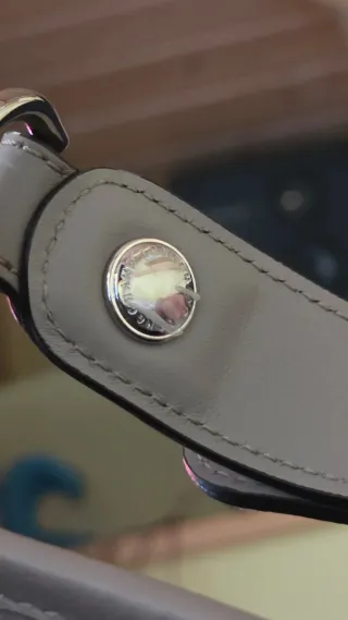 Borsa Longchamp pelle/camoscio grigia